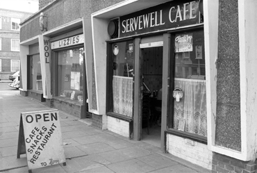 West Lane, Bermondsey, Servewell Café, 1988.   X.png