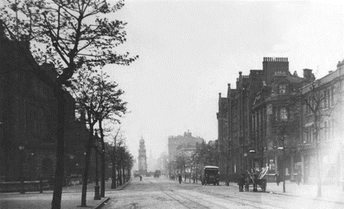 Borough Road, c1913, the road on the right near the horse and cart is Lancaster street. Pic 1, X..png