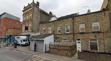 1 Rotherhithe New Road,2020. Same location as Pic 1, now 'Benson's Dry Cleaners.  X.png