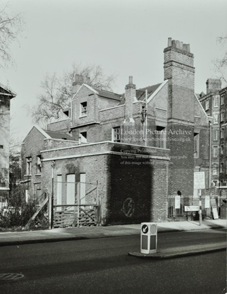 Fair Street, Bermondsey, from Tower Bridge Road, c1969 St John's Horsleydown Vicarage.  X.png