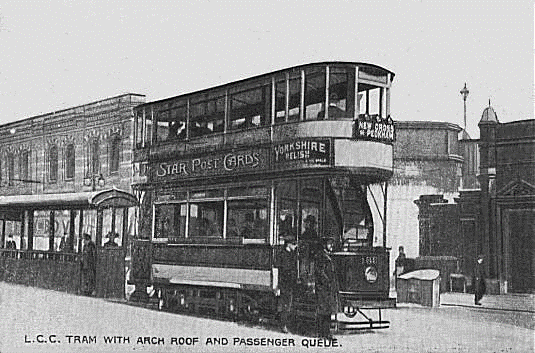 Blackfriars terminus by Stamford Street, about 200 yards from Blackfriars Bridge on the south bank of the River Thames, c1908.  X.png