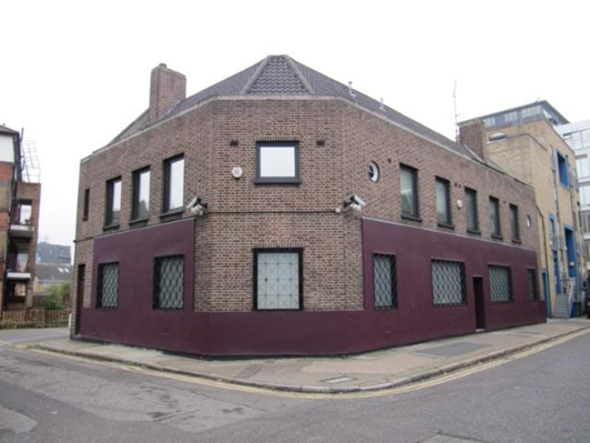 Wild Rents, site of The Ancient Briton Pub. Elim Street & Elim Estate left. X.png