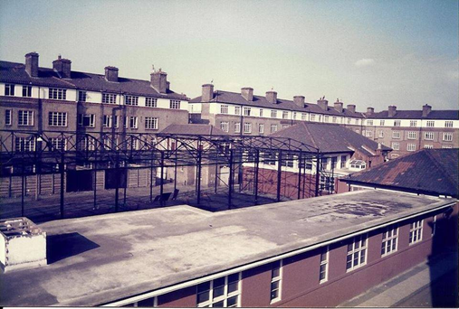 Odessa Street side, looking at the Redriff Estate, and the football cage.   X.png