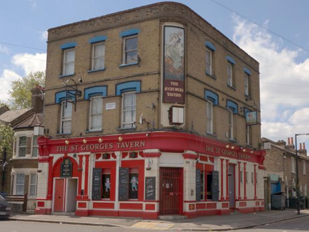 Coleman Road, right. Rainbow Street left, Camberwell, St George's Tavern. X..png
