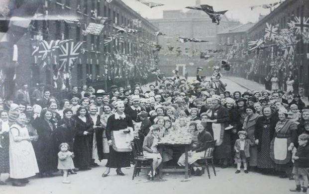 Henshaw Street, Coronation of George VI Street party, 1937.  X..png
