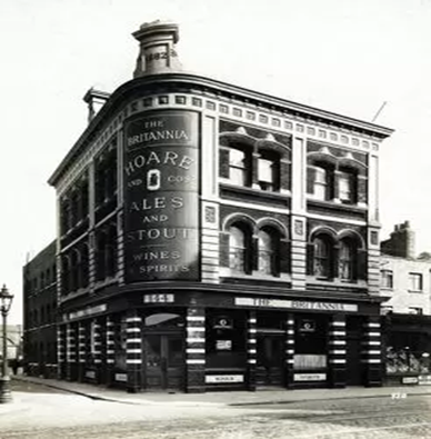 Kipling street, The Britannia Pub, c 1900.  X..png
