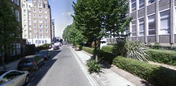 Sumner Street, 2008 same Location as the c1922 photo. Queens Head Pub was on left where the white building is. X.png