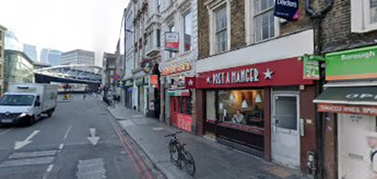 2 Borough High Street, 2020, looking towards London Bridge. Same location as the 1966 picture. X..png