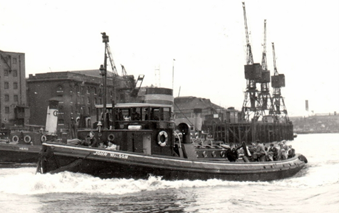 Rotherhithe, John Wilson Tug on the Thames.  X..png