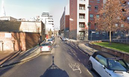 Skid Kids (Children’s Film Foundation) 1953. Maltby Street with Stanworth Street to the left and Millstream Road on the right, same location 2021.  X..png