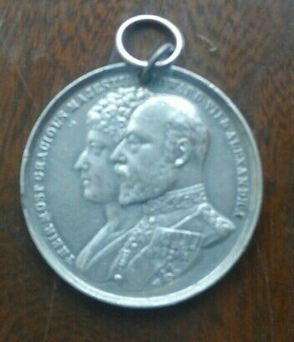 Bermondsey Coronation Coin Medal EDWARD Vii & ALEXANDRA Royalty Commemorate, 1902.  X.png
