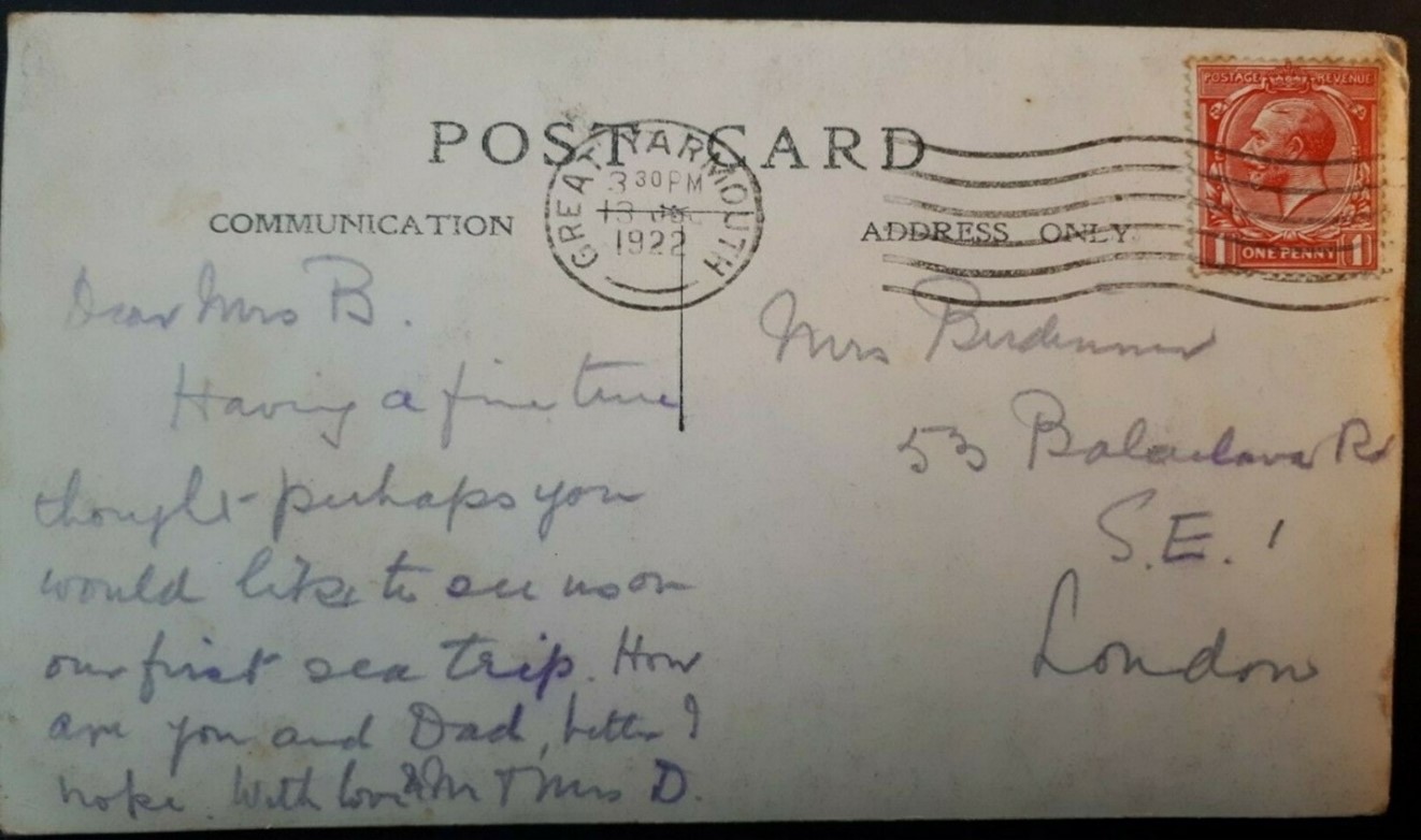 Balaclava Road, from Mrs Dowsett, 1922. X..jpg