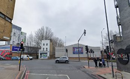7 Old Kent Road 2022, site of the Astoria Cinema opposite. Looking from Peckham Park Road.  X..png