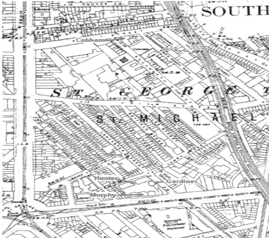 Lancaster Street map 1916, showing the estate.  X..jpg