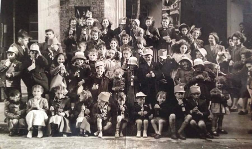 Rotherhithe Street, Millpond Estate, Coronation Day, 1953.  X..png