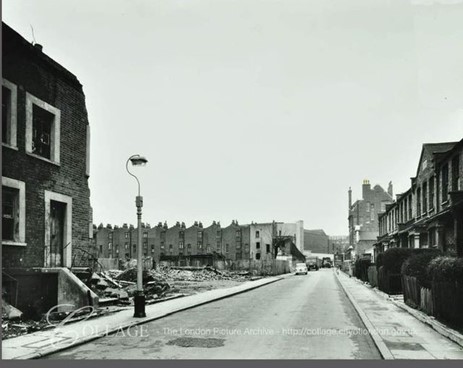 Tustin Street. demolition underway c1962. X..jpg