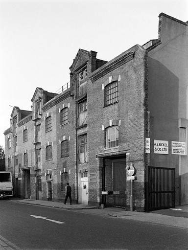 Bermondsey Street.  A E Bickel and Co Ltd, offering Engineers Tools Equipment and Industrial Rubber Goods.   X..jpg