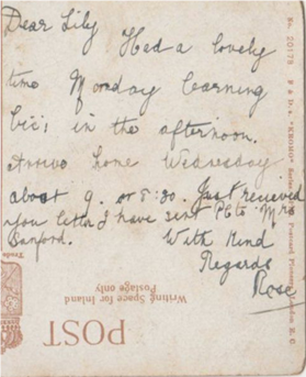 Cunard Street, Albany Road, Miss Lilian Rachel 1906. 2   X..png