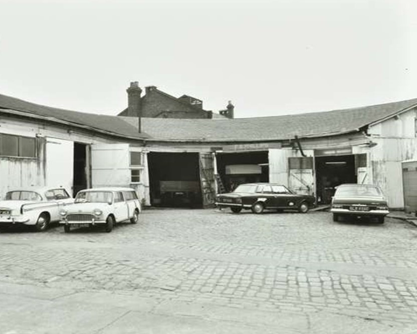 Morocco Street, former tannery building used as garage, London, 1968. 1 X..jpg