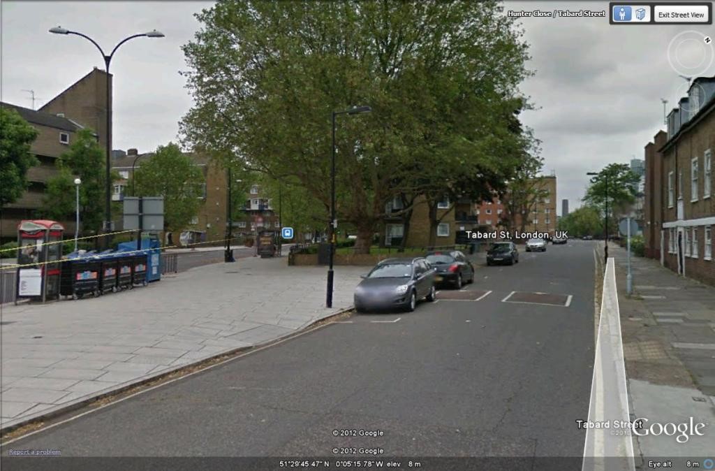 3 Tabard Street, with Great Dover Street to the left. Same location where the Horse Trough was(left) c 2015.  X.jpg