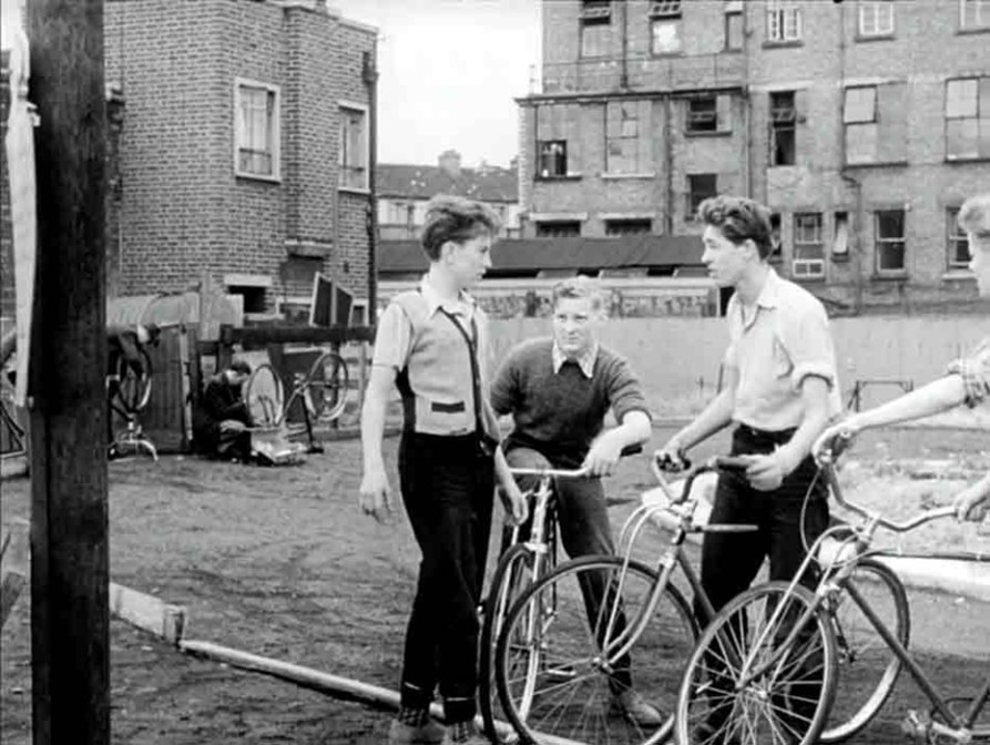 Larnaca Street looking across to Stanworth Street, Wyatt & Co's tin box factory right. picture1. Film Skid Kids Childrens Film Foundation, 1953.  X..jpg