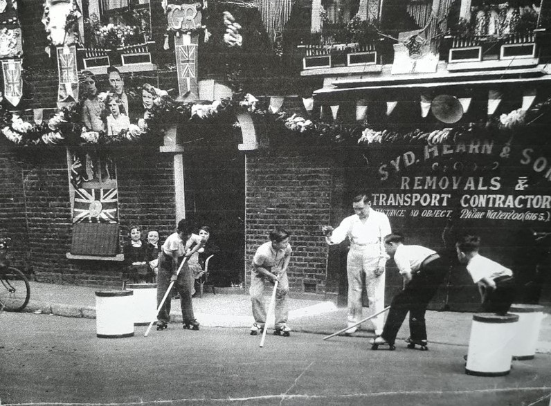 Exton Street, decorated for the 1937 coronation.  2 X..jpg