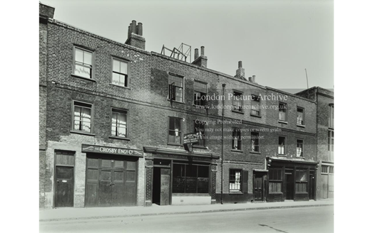 Crosby Row, Southwark, Numbers 21-27, c1947.   X..png
