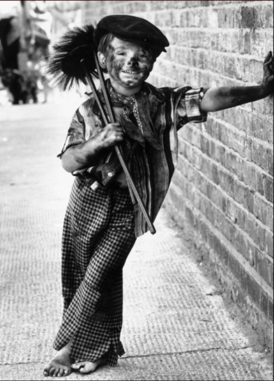 East Street Market centenary celebrations, four-year-old Tommy Stafford dressed as a chimneysweep for the fancy-dress competition,1980.   1 X..png