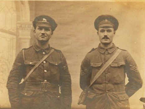 Fort Road, Bermondsey. Harry DCM MM, and Arthur Favell. Sadly, both died in WW1.   X.png