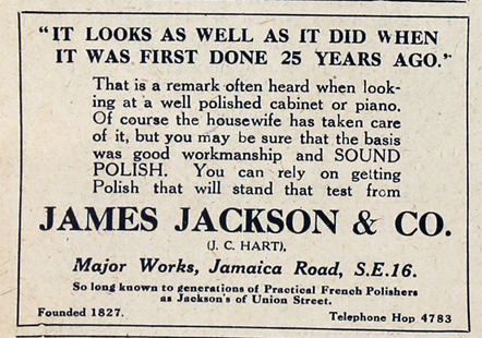 Jamaica Road c1911, James Jackson & Co.  X.png