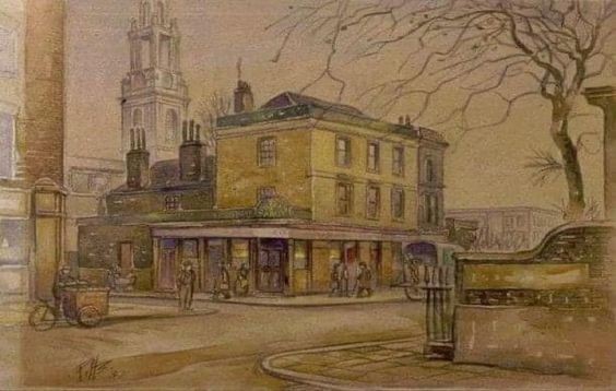 Jamaica Road, an Old Sketch of The Gregorian Pub.  X.jpg
