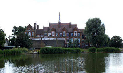 Cobourg Road Primary School, Camberwell, c2014. Across the lake in Burgess Park. 1  X..png