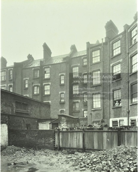 Parker's Row, Bermondsey, numbers 58-62, c1929.The building no longer exists; the site is now part of a housing estate.  1. X.png