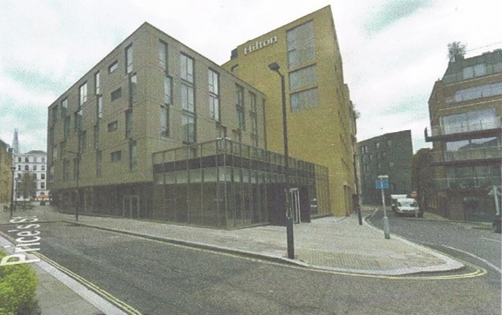 Bear Lane right, 2023, the school was on this corner, now the Hilton. X..jpg