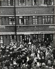 Druid Street, May 04, 1953 - Band turns out for Prisoner Hero.  1.  X..png