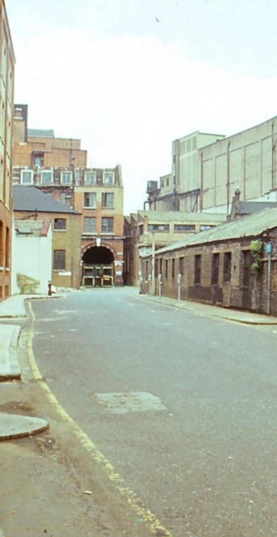 Broadwall, looking towards Upper Ground and the OXO Tower, c1970.  1. X..jpg