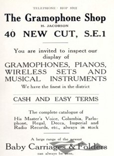 The Cut, Waterloo, The Gramophone Shop, c1931.  1. X..jpg
