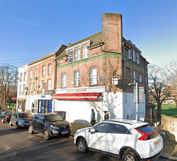 2. Commercial Way, site of The Surrey View Tavern, c2022, Canal all gone. 1 X..png