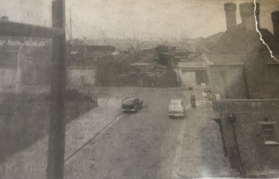 Silver Walk, looking towards Rotherhithe Street, The Clipper Pub right, formally The Ship. X..png