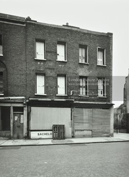 Bermondsey Street, Bermondsey, 125-127. Tanner Street Park is now on this site. c1970.  X.  .jpg