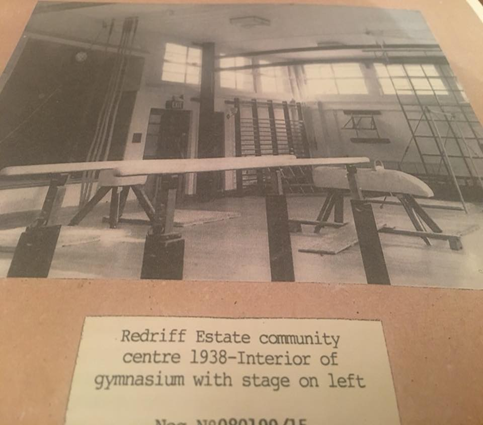 Rotherhithe Street, Redriff Estate Gymnasium 1938..png