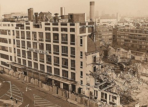 Southampton Way, Samuel Jones and Co Ltd, Camberwell, Being Demolished in 1982.  X..png
