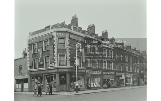Camberwell Road, John Ruskin Street left c1955, John Kidd & Co Draper’s, number 22.  X..png