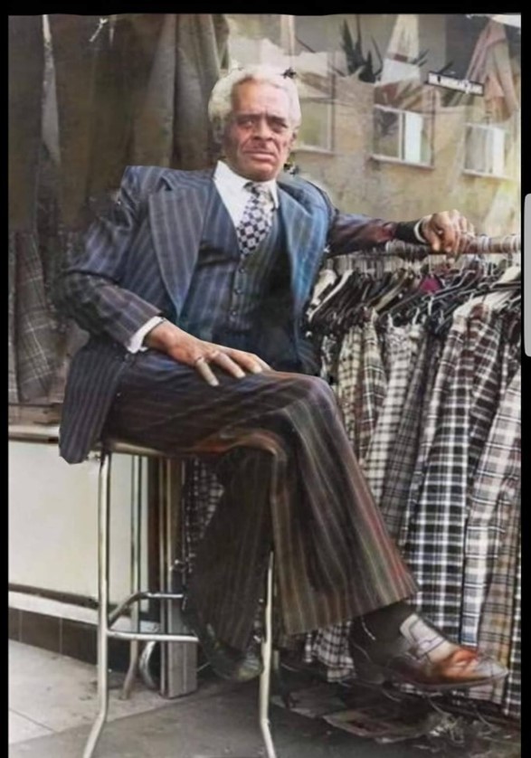 East Lane, Kems Clothes shop. Manager and Father of the owner,   X..jpg