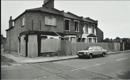 Ilderton Road 110 to 106, shop on the corner was  a Drapers, Barkworth Road left.   X .png