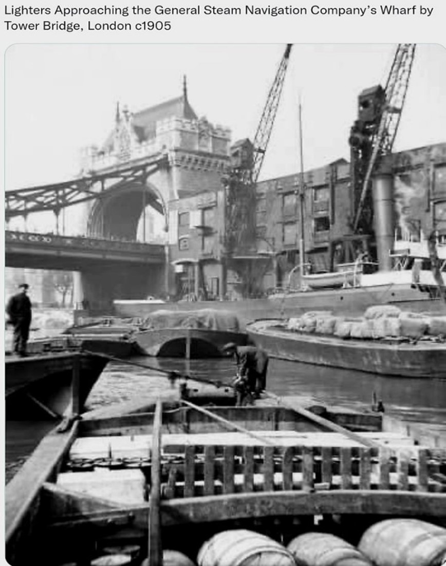General Steam Navigation Co. Wharf, South Side c1905.  X..jpg