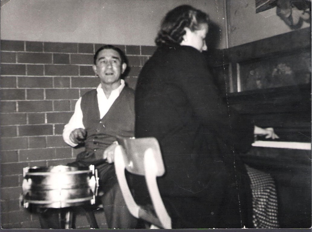 Decima Street, Sherbourne House, Harry Winstone playing at a party.  X..jpg