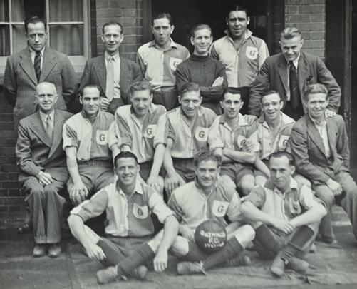Snowfields Guinness Trust, Bermondsey. Guinness FC ,c1950..png