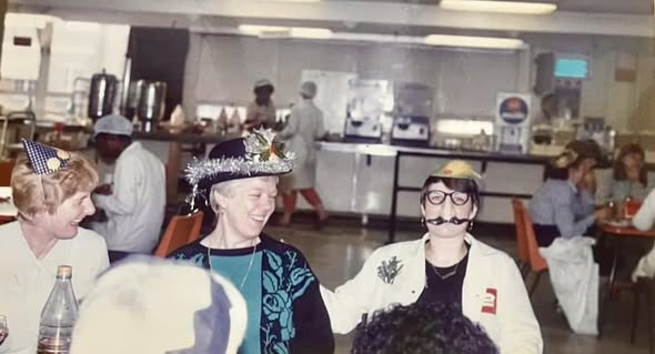 Peek Frean, Christmas Party, staff canteen either 1983 or 1984..png