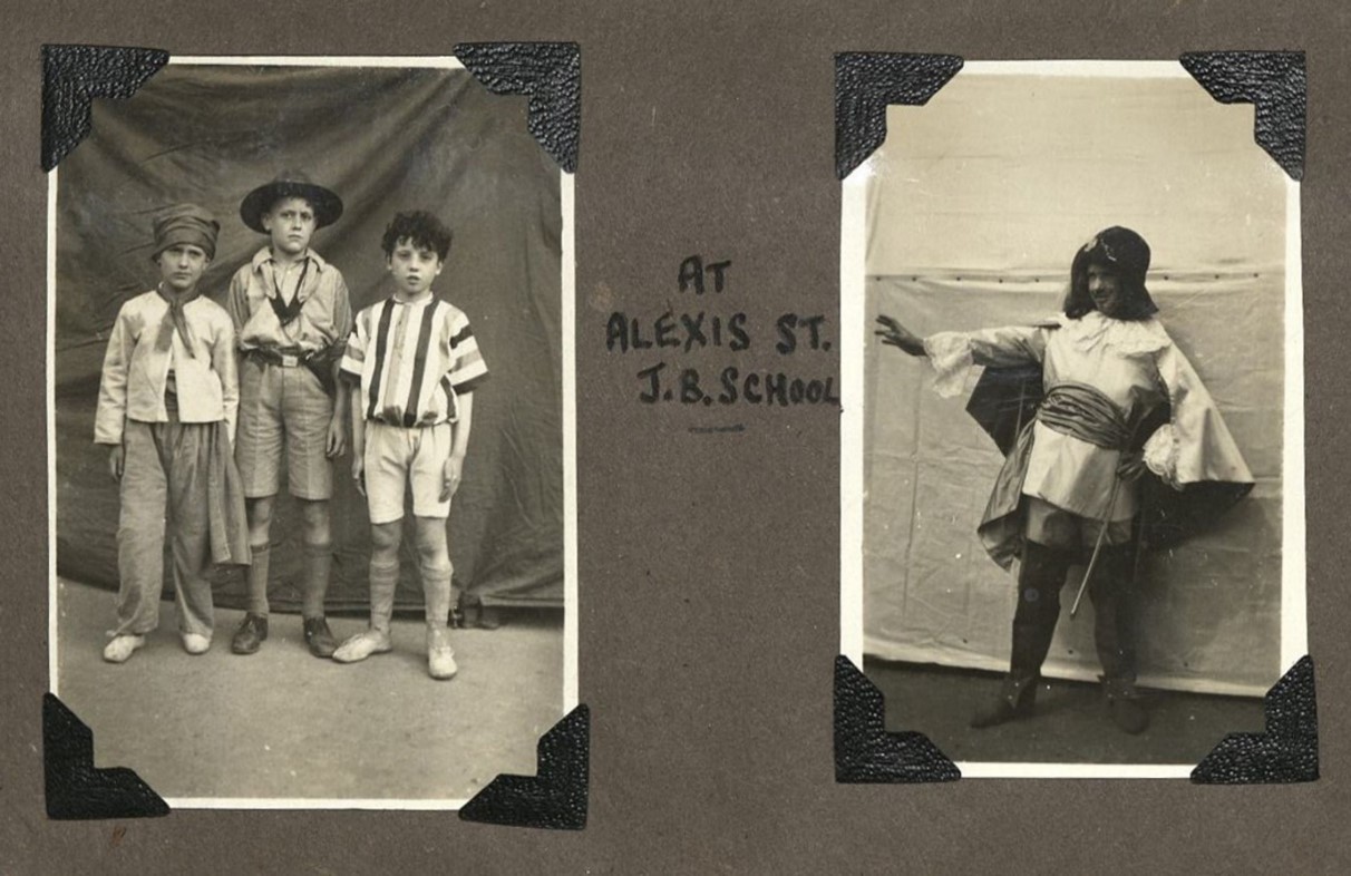 2. Fort Road, William & friends in costume, aged 10, Alexis Street School.  X.jpg